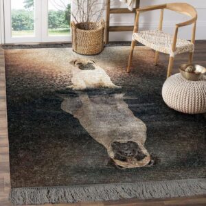 Bullmastiff Water Mirror Rug Sport Decor Gift Floor Decor Living Room Carpet Rug Area Rug - 51277d6dc5b9