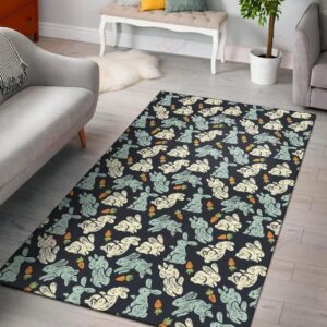 Bunny Pattern 4 Rug Sport Decor Gift Floor Decor Living Room Carpet Rug Area Rug - ed2a0227c5bc