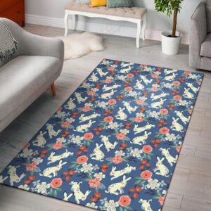 Bunny Pattern 7 Rug Sport Decor Gift Floor Decor Living Room Carpet Rug Area Rug - 889b389e1c56