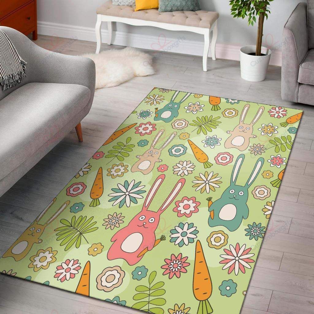 Bunny Rabbits Rug Sport Decor Gift Floor Decor Living Room Carpet Rug Area Rug - dae4ef48b1d9 Bunny Rabbits Rug Sport Decor Gift Floor Decor Living Room Carpet Rug Area Rug - dae4ef48b1d9