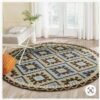 Burgos Pattern Round Carpet Floor Rug Living Room Bedroom Decor Round Area Rug Carpet