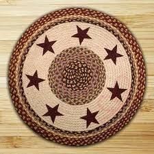 Burgundy Star Round Carpet Floor Rug Living Room Bedroom Decor Round Area Rug Carpet