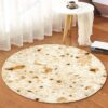 Burrito Round Carpet Floor Rug Living Room Bedroom Decor Round Area Rug Carpet