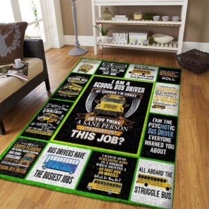 Bus Driver Rug Sport Decor Gift Floor Decor Living Room Carpet Rug Area Rug - ea14fa7498c3