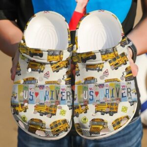 Bus Driver License Plate Sku 345 Crocs Clog Clog Shoes