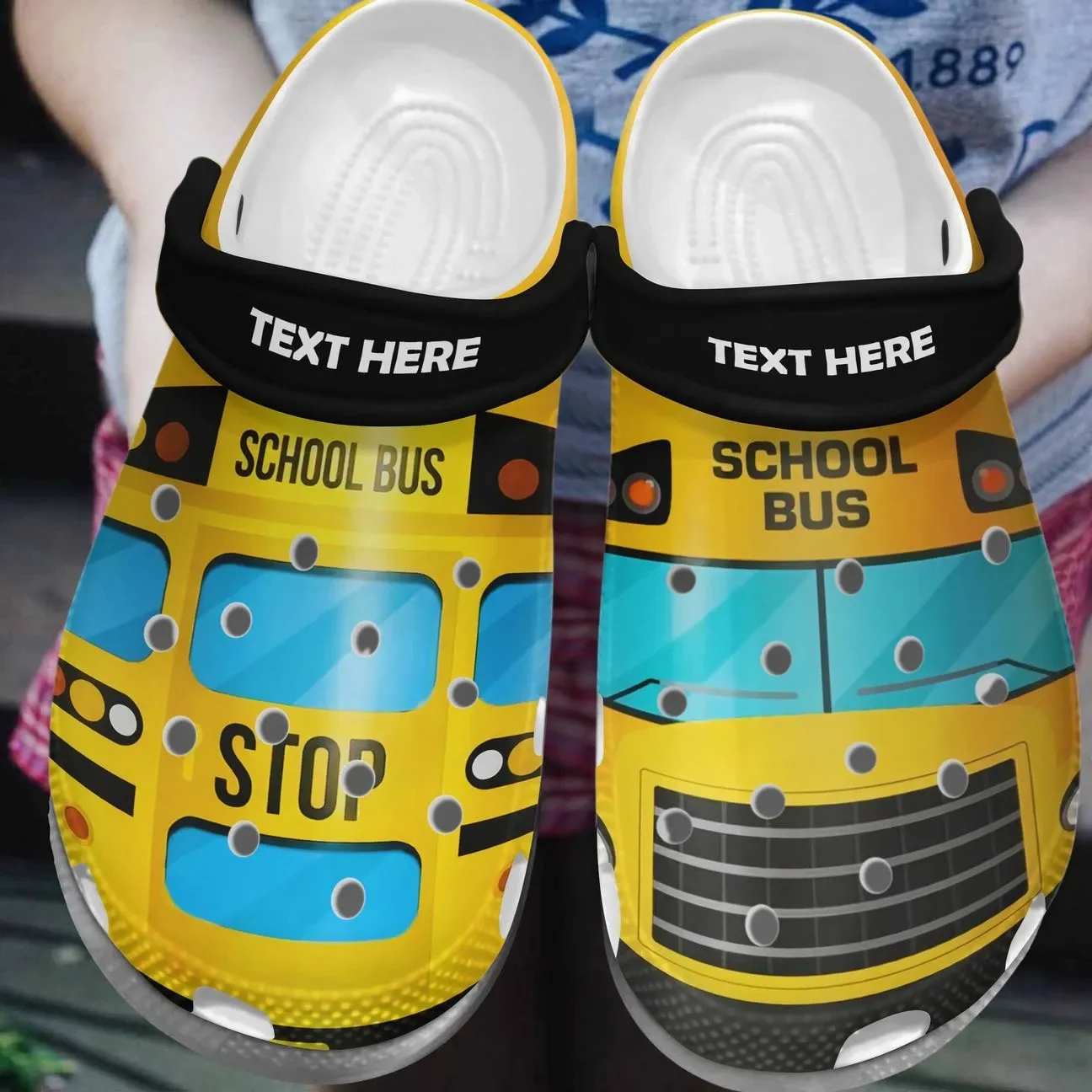 Bus Driver Personalize Clog Custom Crocs Fashionstyle Comfortable For Women Men Kid Print 3D Great School Bus Driver Bus Driver Personalize Clog Custom Crocs Fashionstyle Comfortable For Women Men Kid Print 3D Great School Bus Driver
