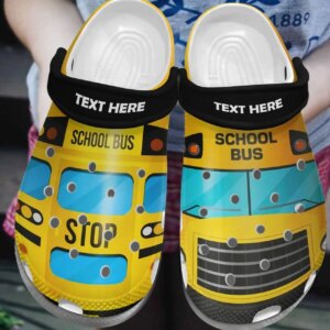 Bus Driver Personalize Clog Custom Crocs Fashionstyle Comfortable For Women Men Kid Print 3D Great School Bus Driver