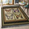 Butterflies Rug Sport Decor Gift Floor Decor Living Room Carpet Rug Area Rug - a47113c19bf9