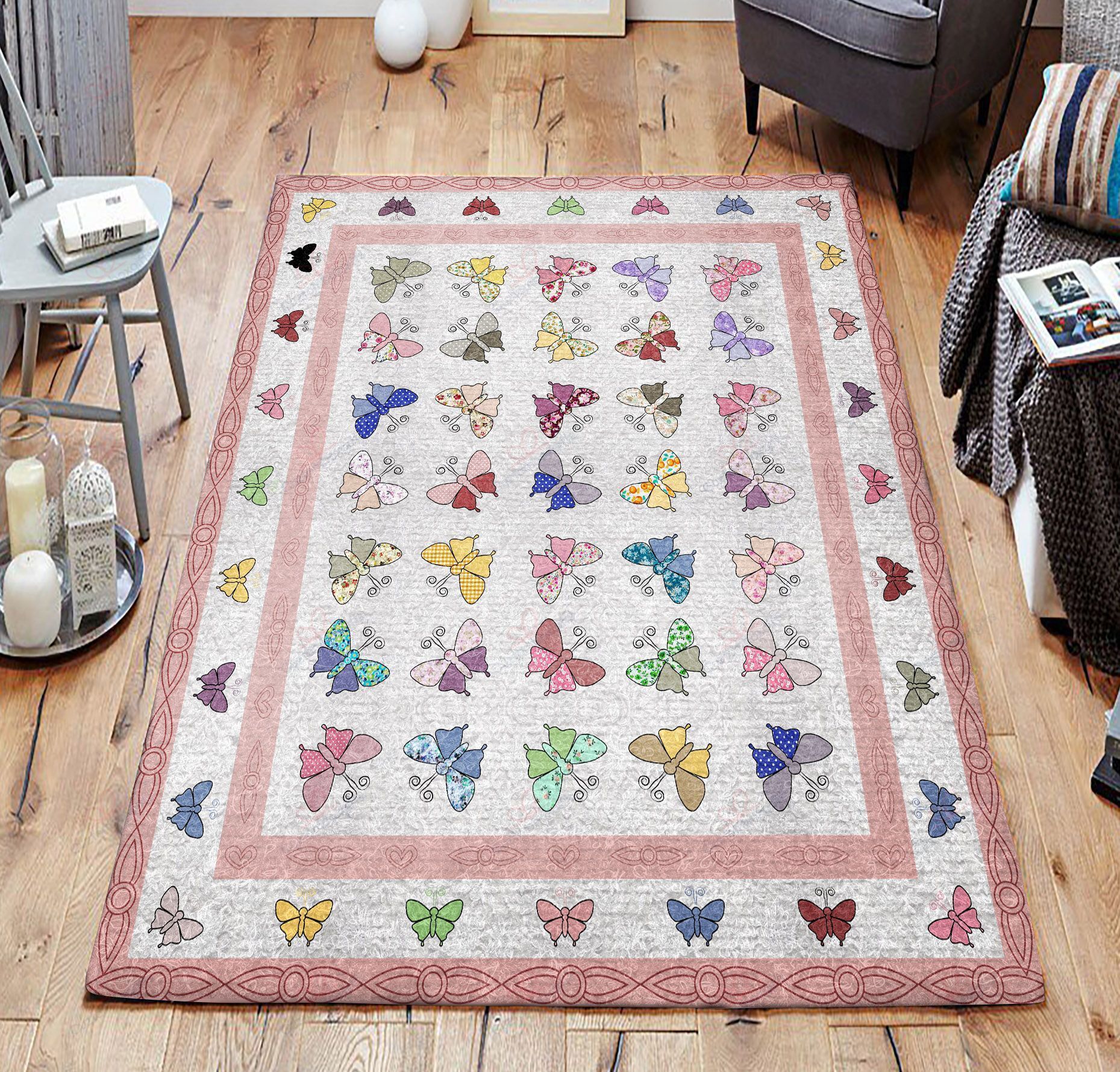 Butterflies Pattern Rug Sport Decor Gift Floor Decor Living Room Carpet Rug Area Rug - d778cd9ba869 Butterflies Pattern Rug Sport Decor Gift Floor Decor Living Room Carpet Rug Area Rug - d778cd9ba869