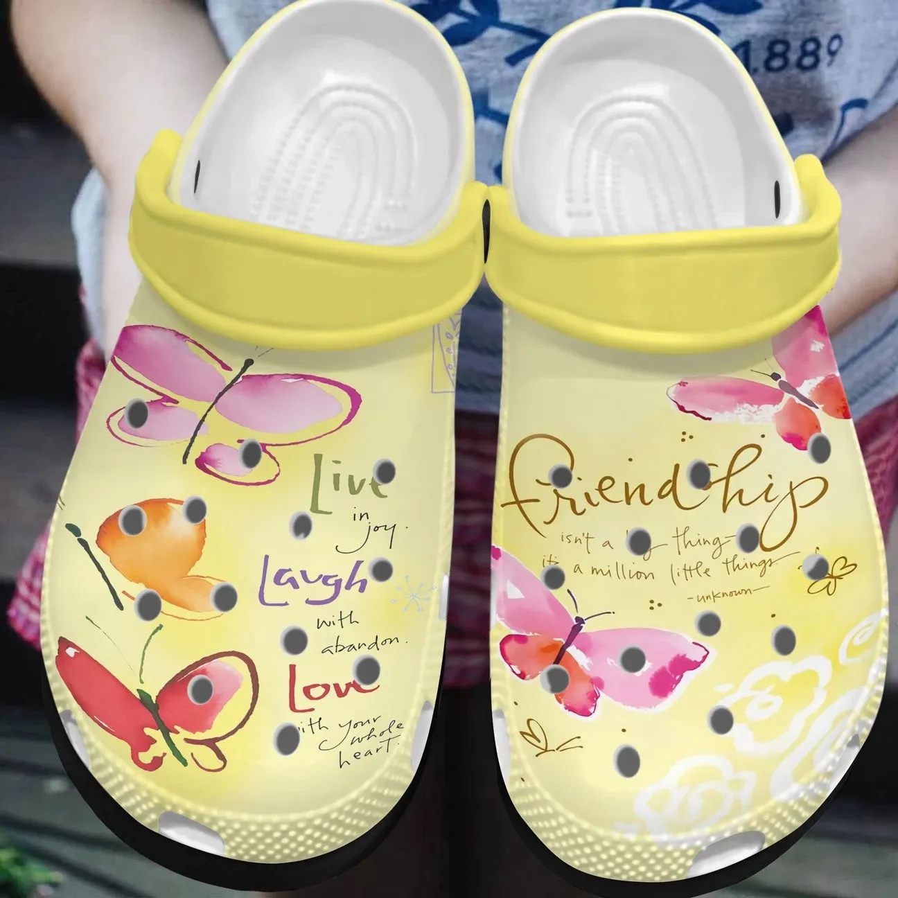 Butterflies Personalized Clog Custom Crocs Comfortablefashion Style Comfortable For Women Men Kid Print 3D Love Butterflies Personalized Clog Custom Crocs Comfortablefashion Style Comfortable For Women Men Kid Print 3D Love