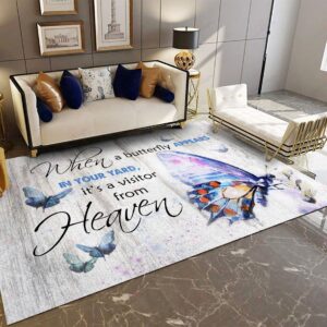 Butterfly 2 Rug Sport Decor Gift Floor Decor Living Room Carpet Rug Area Rug - d0d3339595ab