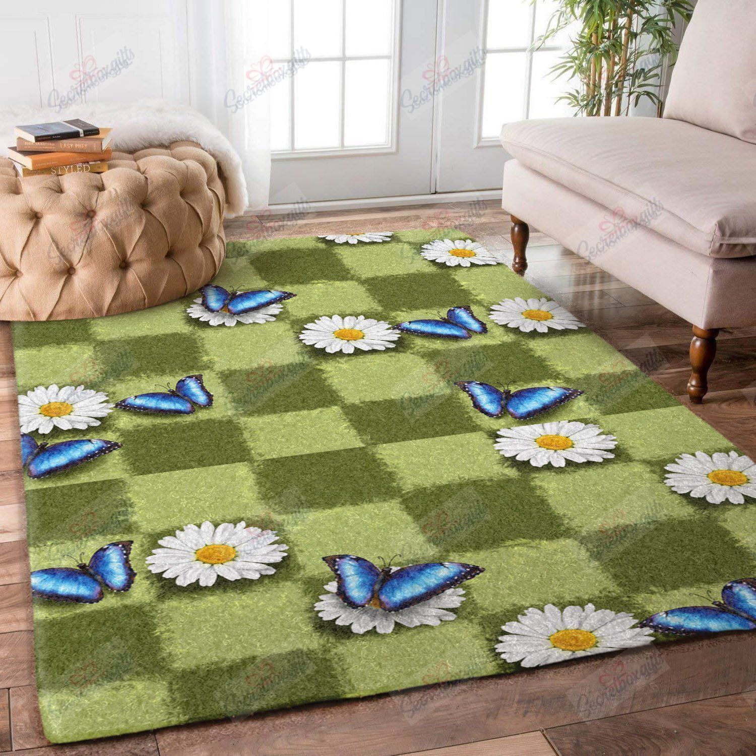 Butterfly And Flower Rug Sport Decor Gift Floor Decor Living Room Carpet Rug Area Rug - 55c84971509e Butterfly And Flower Rug Sport Decor Gift Floor Decor Living Room Carpet Rug Area Rug - 55c84971509e