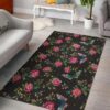 Butterfly And Flower Pattern Rug Sport Decor Gift Floor Decor Living Room Carpet Rug Area Rug - 961d1a5399b1