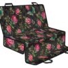 Butterfly And Flower Pattern Print Pet Car Back Seat Cover - c123052f5ebd