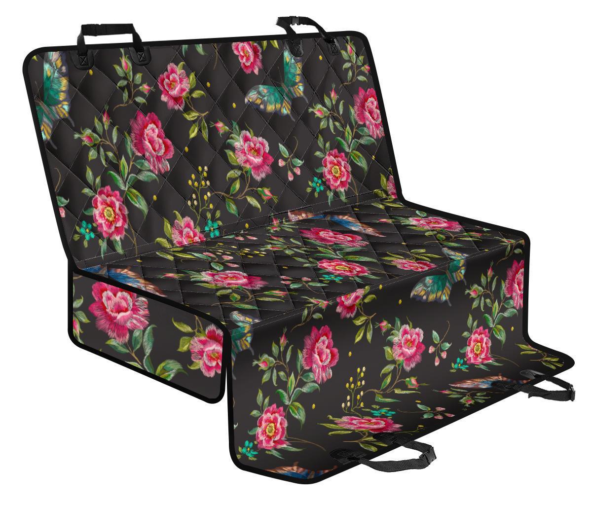Butterfly And Flower Pattern Print Pet Car Back Seat Cover - c123052f5ebd Butterfly And Flower Pattern Print Pet Car Back Seat Cover - c123052f5ebd