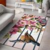 Butterfly And Hummingbird Rug Sport Decor Gift Floor Decor Living Room Carpet Rug Area Rug - 676f52f97458