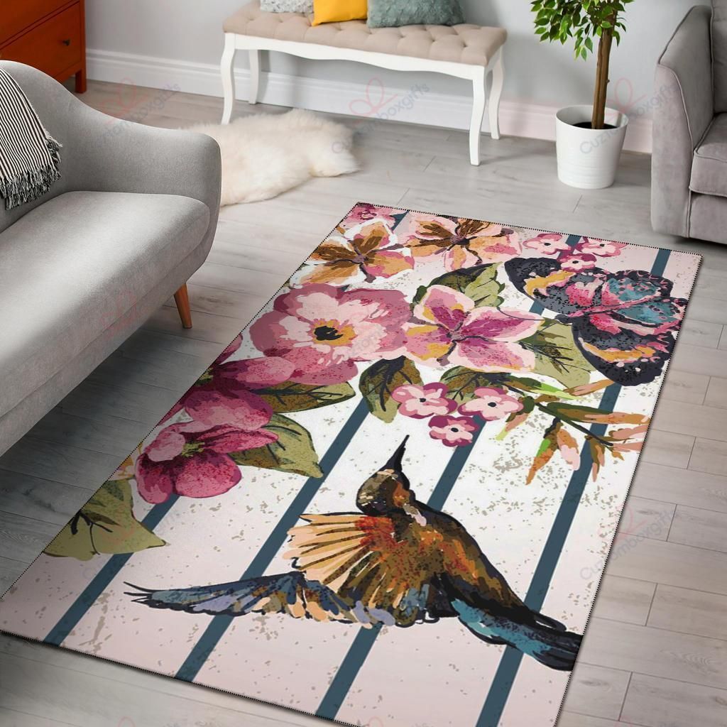 Butterfly And Hummingbird Rug Sport Decor Gift Floor Decor Living Room Carpet Rug Area Rug - db7a518d9ac1 Butterfly And Hummingbird Rug Sport Decor Gift Floor Decor Living Room Carpet Rug Area Rug - db7a518d9ac1