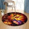 Butterfly And Light Round Carpet Floor Rug Living Room Bedroom Decor Round Area Rug Carpet