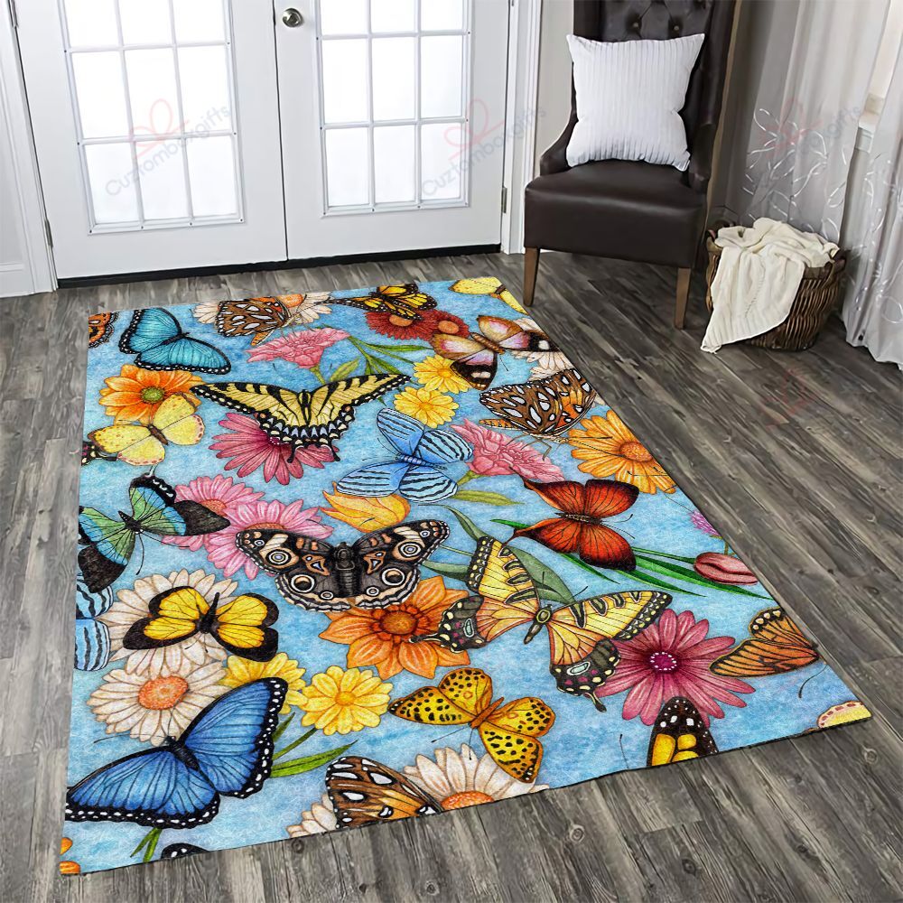 Butterfly Art Rug Sport Decor Gift Floor Decor Living Room Carpet Rug Area Rug - 12ff9db1aa89 Butterfly Art Rug Sport Decor Gift Floor Decor Living Room Carpet Rug Area Rug - 12ff9db1aa89