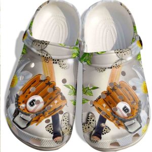 Butterfly Baseball Shoes Crocs Clog For Batter Girl -Baseball Equipment Shoes Crocbland Clog For Men Women