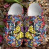 Butterfly Butterflies In Love Sku 370 Crocs Clog Clog Shoes