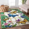 Butterfly Colorful Rug Sport Decor Gift Floor Decor Living Room Carpet Rug Area Rug - aaf36edec12c