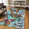 Butterfly Do What Makes Your Soul Happy Rug Sport Decor Gift Floor Decor Living Room Carpet Rug Area Rug - 3553c198404b