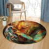 Butterfly Dream Catcher Round Carpet Floor Rug Living Room Bedroom Decor Round Area Rug Carpet