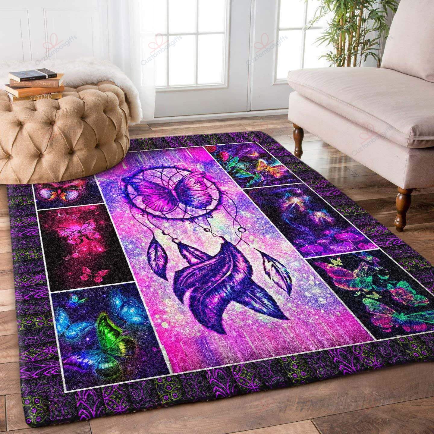Butterfly Dreamcatcher Rug Sport Decor Gift Floor Decor Living Room Carpet Rug Area Rug - b0962d7db40e Butterfly Dreamcatcher Rug Sport Decor Gift Floor Decor Living Room Carpet Rug Area Rug - b0962d7db40e