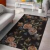 Butterfly Embroidery Rug Sport Decor Gift Floor Decor Living Room Carpet Rug Area Rug - 2146c36c8e48