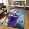 Butterfly Fairy Moon Rug Sport Decor Gift Floor Decor Living Room Carpet Rug Area Rug - 7f7cccb4eeb2