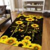 Butterfly Faith Hope Love Sunflower Rug Sport Decor Gift Floor Decor Living Room Carpet Rug Area Rug - 40585e8b45f7