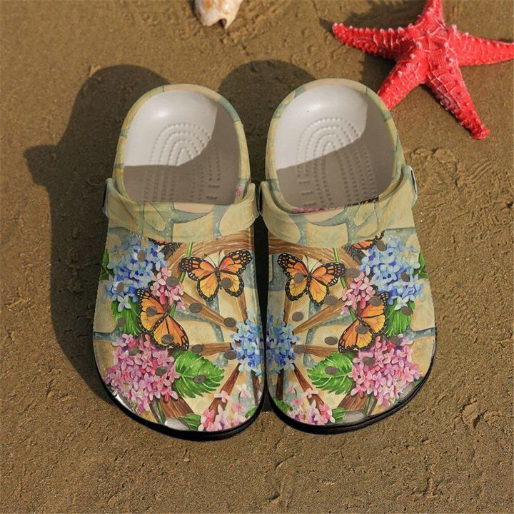 Butterfly Floral Monarch Sku 378 Crocs Clog Clog Shoes Butterfly Floral Monarch Sku 378 Crocs Clog Clog Shoes