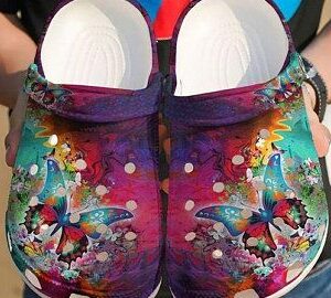 Butterfly Flower 02 Crocs Crocband Clog Clog Comfortable For Mens And Womens Classic Clog Water Shoes Comfortable