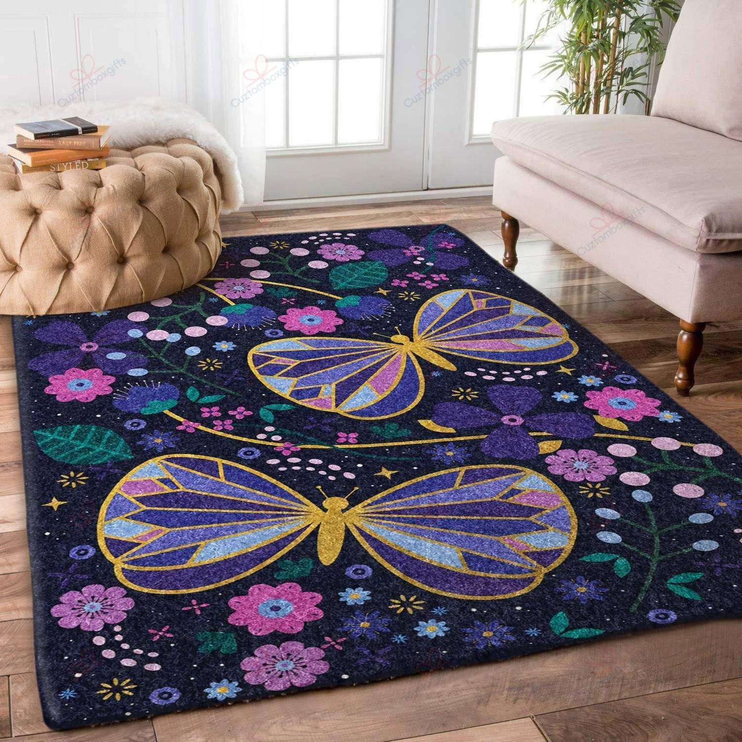 Butterfly Flower 2 Rug Sport Decor Gift Floor Decor Living Room Carpet Rug Area Rug - a97b6c10aeff Butterfly Flower 2 Rug Sport Decor Gift Floor Decor Living Room Carpet Rug Area Rug - a97b6c10aeff