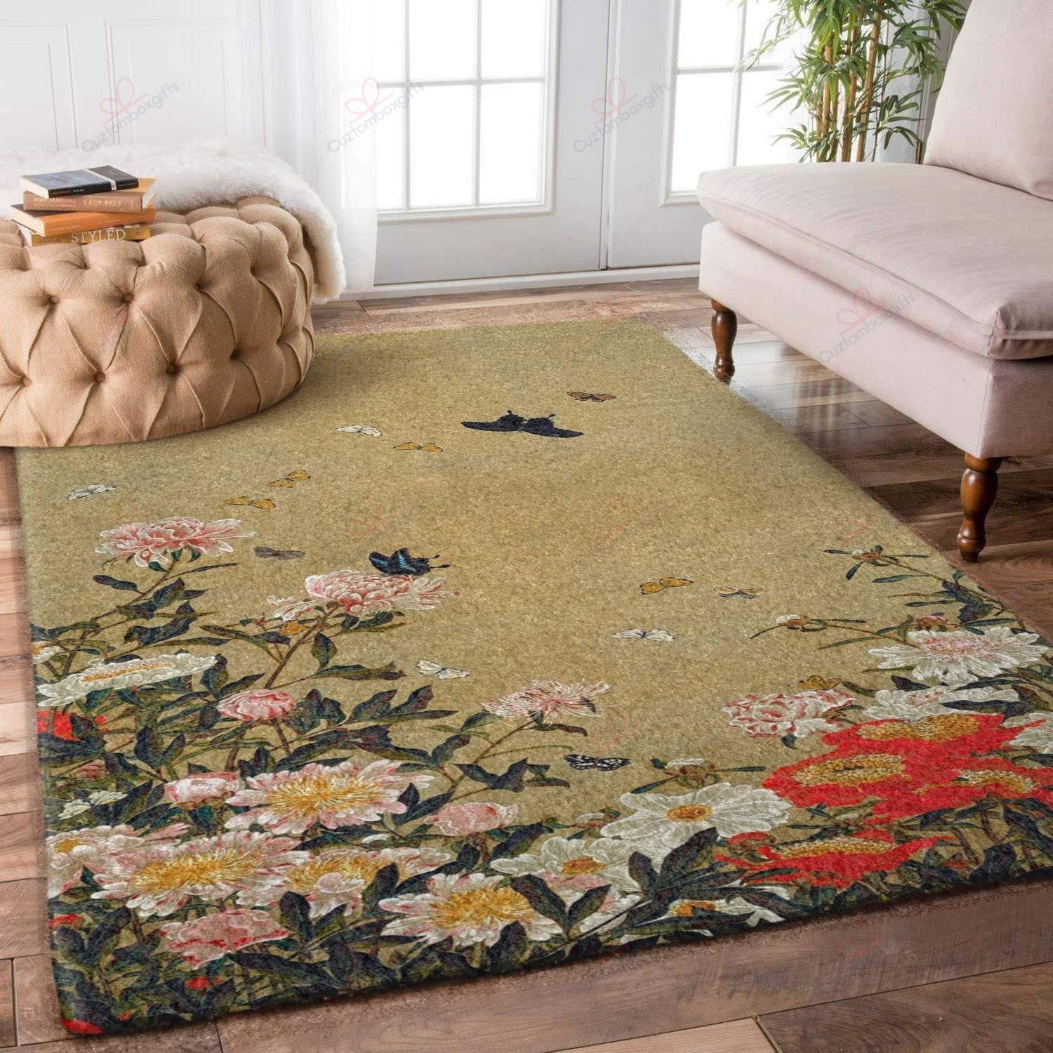 Butterfly Flower 3 Rug Sport Decor Gift Floor Decor Living Room Carpet Rug Area Rug - 7aa749d36e4e Butterfly Flower 3 Rug Sport Decor Gift Floor Decor Living Room Carpet Rug Area Rug - 7aa749d36e4e