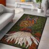 Butterfly Flower Rug Sport Decor Gift Floor Decor Living Room Carpet Rug Area Rug - 9970a11f54d7