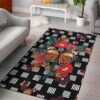 Butterfly Flower Rug Sport Decor Gift Floor Decor Living Room Carpet Rug Area Rug - cc1a85fb733c