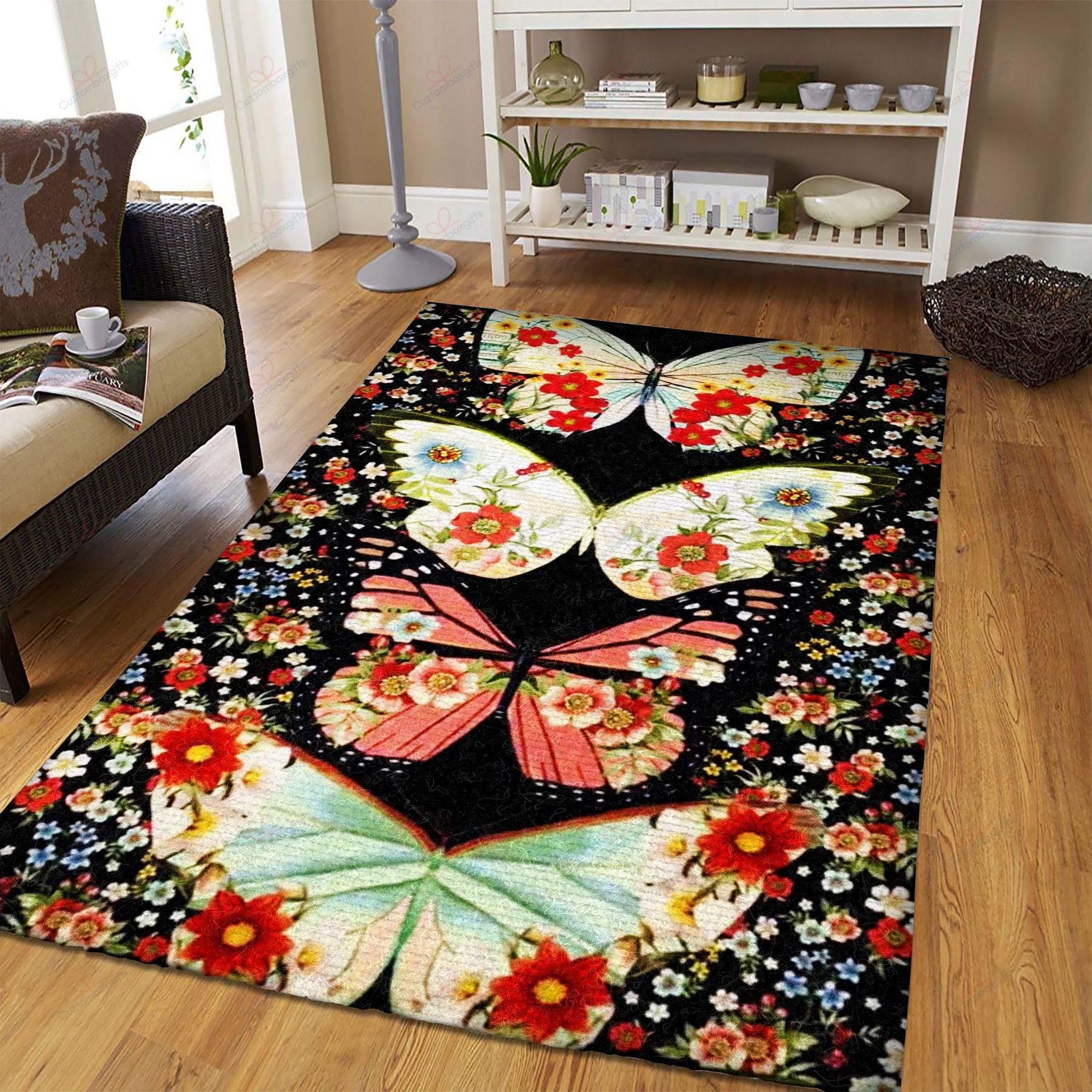 Butterfly Flower Rug Sport Decor Gift Floor Decor Living Room Carpet Rug Area Rug - 7cfa5efaf367 Butterfly Flower Rug Sport Decor Gift Floor Decor Living Room Carpet Rug Area Rug - 7cfa5efaf367