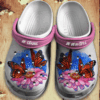 Butterfly Flowers Crocs Clog Shoes – Be Strong Be Beautiful Crocbland Clog Birthday Gift For Woman Girl