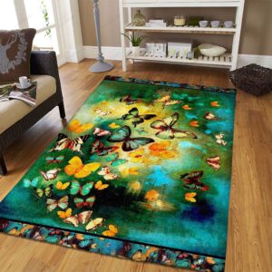 Butterfly From Heaven Rug Sport Decor Gift Floor Decor Living Room Carpet Rug Area Rug - 2c0d0811deec