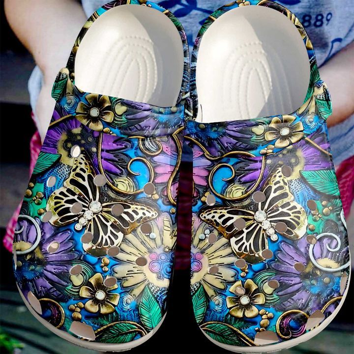 Butterfly Golden Sku 361 Crocs Crocband Clog Comfortable For Mens Womens Classic Clog Water Shoes Butterfly Golden Sku 361 Crocs Crocband Clog Comfortable For Mens Womens Classic Clog Water Shoes