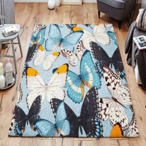 Butterfly Rug Sport Decor Gift Floor Decor Living Room Carpet Rug Area Rug - 944a14da6e7b