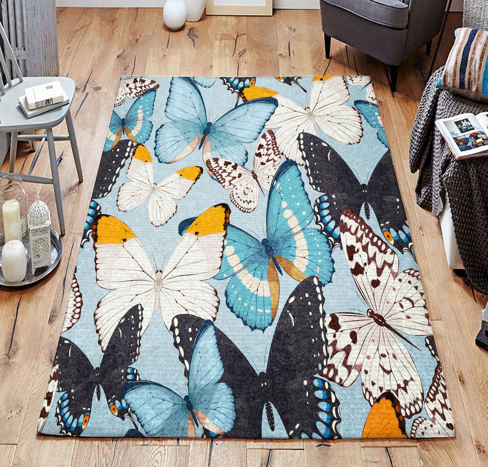 Butterfly Rug Sport Decor Gift Floor Decor Living Room Carpet Rug Area Rug - 944a14da6e7b Butterfly Rug Sport Decor Gift Floor Decor Living Room Carpet Rug Area Rug - 944a14da6e7b