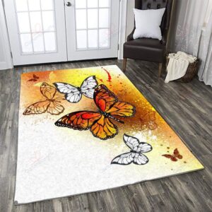 Butterfly Rug Sport Decor Gift Floor Decor Living Room Carpet Rug Area Rug - b25c12fe1fc4