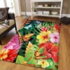 Butterfly Hibiscus Tropical Jungle Rug Sport Decor Gift Floor Decor Living Room Carpet Rug Area Rug - c15b32e954c8