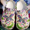 Butterfly Hippie Sku 382 Crocs Crocband Clog Comfortable For Mens Womens Classic Clog Water Shoes