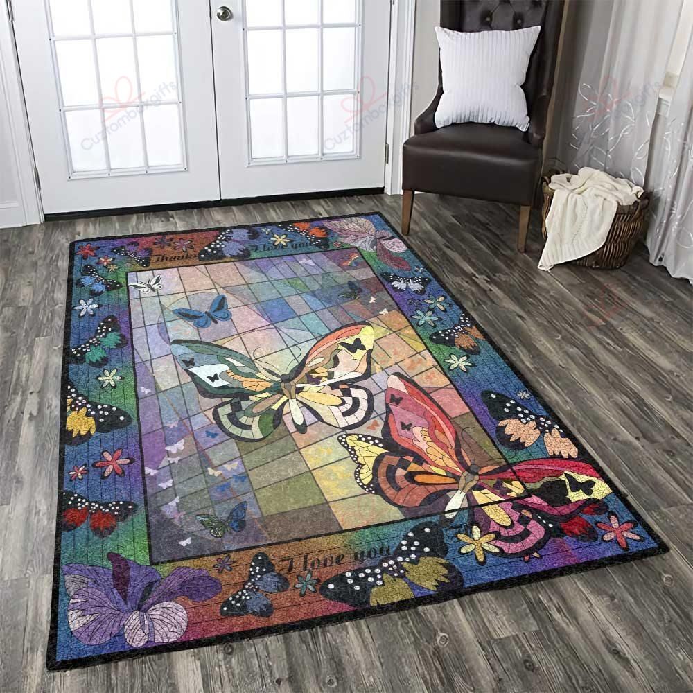 Butterfly I Love You Rug Sport Decor Gift Floor Decor Living Room Carpet Rug Area Rug - 7287174f1ae3 Butterfly I Love You Rug Sport Decor Gift Floor Decor Living Room Carpet Rug Area Rug - 7287174f1ae3