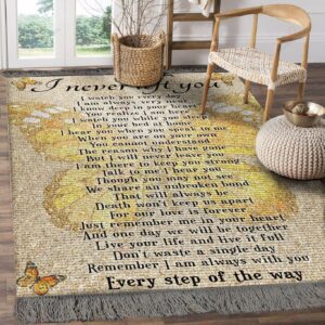 Butterfly I Never Left You Rug Sport Decor Gift Floor Decor Living Room Carpet Rug Area Rug - 43a34e8017e1