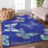 Butterfly In Night Rug Sport Decor Gift Floor Decor Living Room Carpet Rug Area Rug - 1b7987f6036c